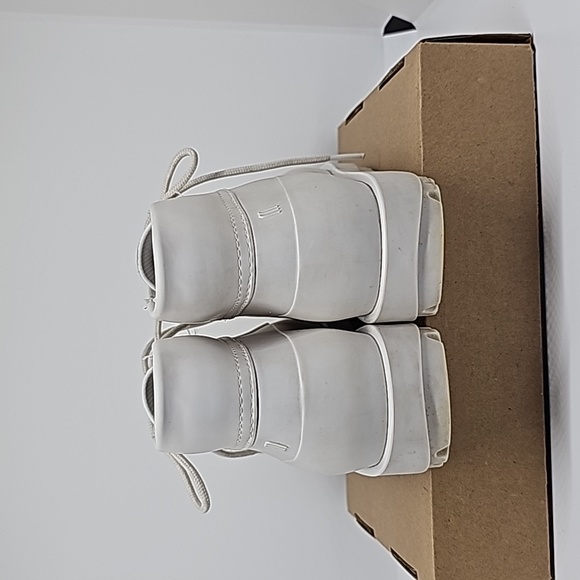 Melissa Ares White Jelly Combat Ankle Boots in Women's Size 5 - Picture 3 of 10